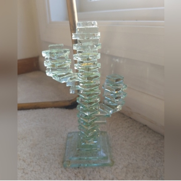 Decorative Glass Cactus - Picture 1 of 2